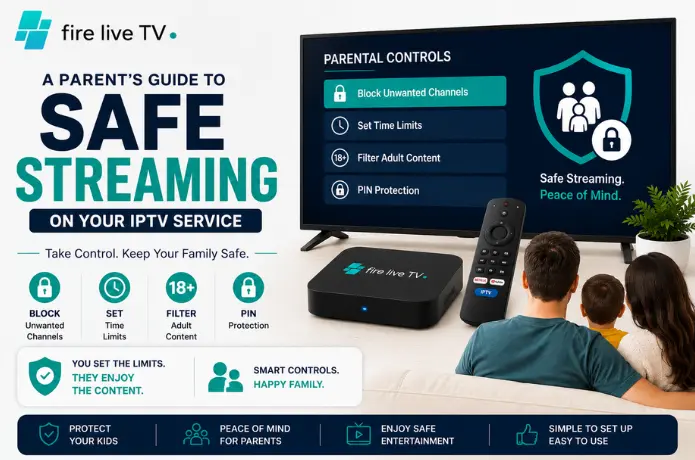 FireLive TV Parental Controls — Safe Streaming Guide A parent's guide to safe streaming with parental controls on FireLive TV IPTV service